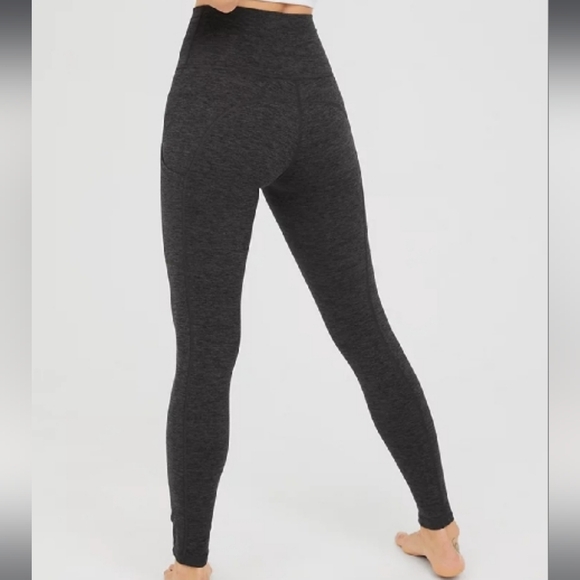 New Offline By Aerie Heathered Gray Hugger Leggings Size XS - Picture 3 of 6